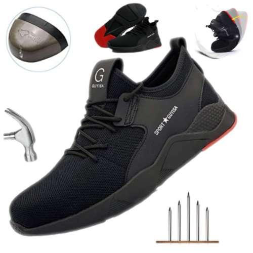 Safety Shoe Women Mens Steel Toe Cap Sport Outdoor Work Hiking Trail Breathable Shoes Protective Footwear Trainers Ankle Boots Non-slip