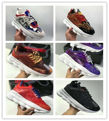 2019 New Chain Reaction Men Women Luxury Brand Designer Shoes Best Quality Fashion Trainers Sneakers Casual shoes With running shoes 36-45