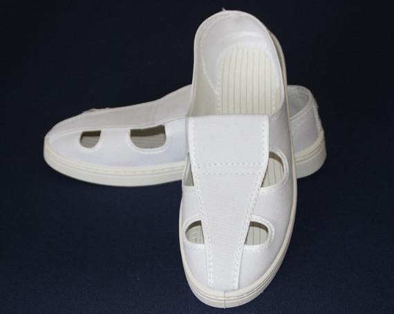 Manufacturers Provide Antistatic Canvas Four Eye Shoes, Dust-Free Workshop PVC Bottom Work Breathable Antistatic Shoes