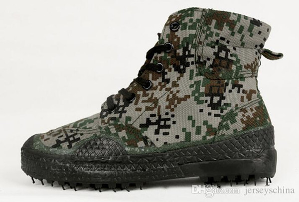 Camouflage training shoes for outdoor sports shoe special high military camouflage shoes Breathable and wear-resistant shoes size 35-46