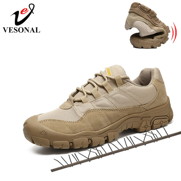 2019 New Casual Cow Suede Leather Work Safety Male Sneakers Shoes For Men Adult Non-Slip Casual Military Army Autumn Patchwork Footwear