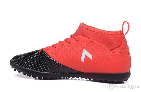 2017 new Ace 17.3 TF J Soccer Shoes Red / Black men Football soccer shoes 17.3 PRIMEMESH broken nail football ACE.