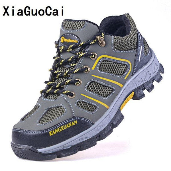 2018 New Men's Plus Size Outdoor Steel Toe Cap Military Work & Safety Boots Shoes Men Camouflage Army Puncture Proof Boots