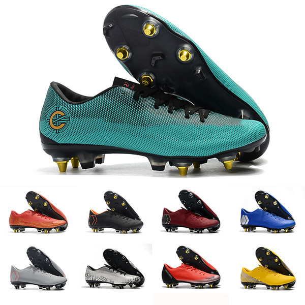 Football Shoes Mundial Leather CR Soccer Discount 7 Soccer Cleats World Cup Football Boots Size 39-45 Black White Orange botines futbol