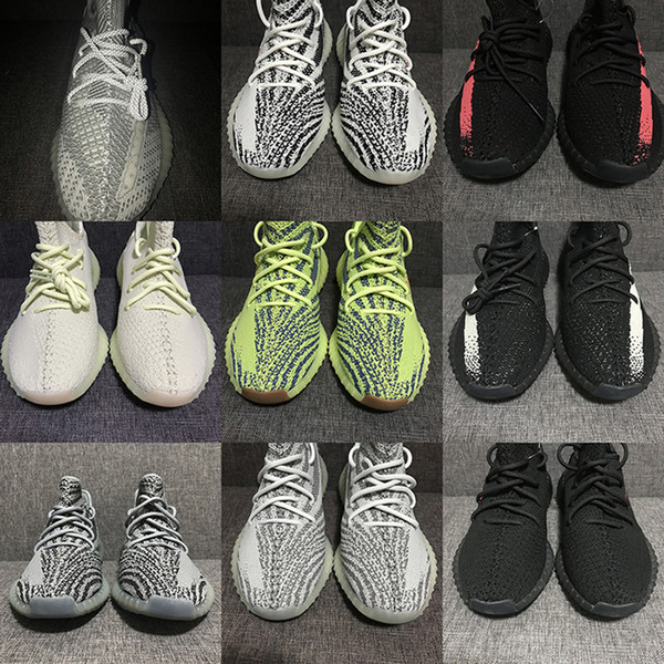 Men Running Shoes Butter Blue Tint Static Cream White Zebra Bred Black Red Beluga 2.0 Sesame Sports Sneaker Running Shoes