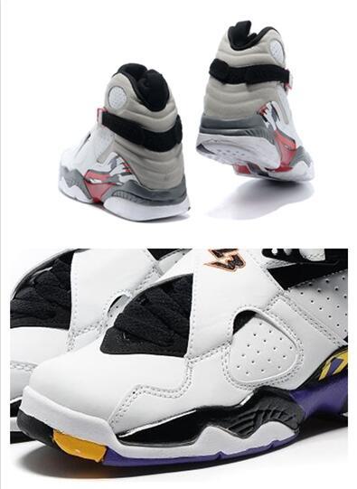 New Style Alternate 8 RELEASE 8s GS THREE-PEAT 8s sneakers basketball shoes VIII Sports Trainers For Men size 41-47