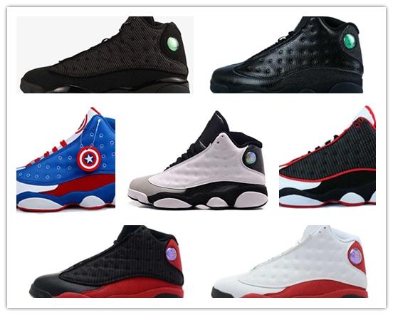 New 13s 13 man basketball shoes avy blue Pure Money Chicago black cat DMP He Got Game Playoffs Barons 2018 mens sports Sneakers