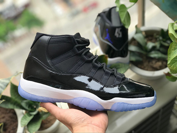 Classic 11 11s Men Basketball Shoes 2019 New Concord Platinum Tint Designer Sneakers XI Chicago Bred Space Jam Women Sports Shoes
