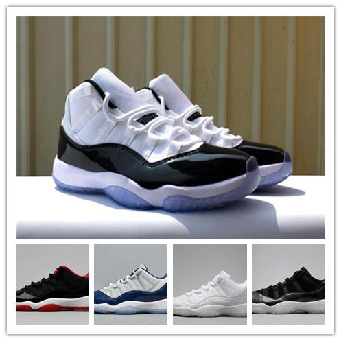 Wholesale 11 Prom Night Platinum Tint Midnight Navy Black Stingray Bred Concord Space Jam Shoes 11s Mens Womens Kids Basketball Sneaker