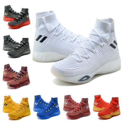 2017 Crazy Explosive 17 Primeknit Crystal White Basketball shoes for sale Explosive boot us7-us12