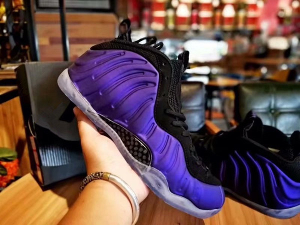 2019 New Penny Hardaway Foams Eggplant Purple Copper Mens Sports Basketball Shoes for Top Foam One Trainers Designer Sneakers Size 40-47