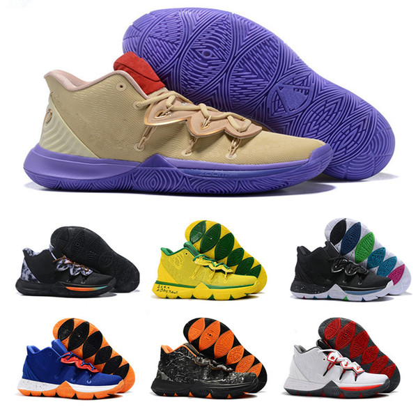 2019 High quality Cheap 5 PE Taco Concepts x Ikhet Brazil Neon Blends Black Magic Mens Basketball Shoes for 5s Sports Sneakers Size7-12