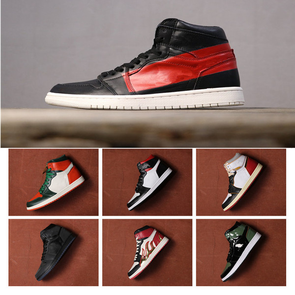 2019 Hot Sale 1s High OG Couture Black Red Green Basketball Shoes for Top quality Men Women Fashion Athletic Sports Sneakers Size 36-47