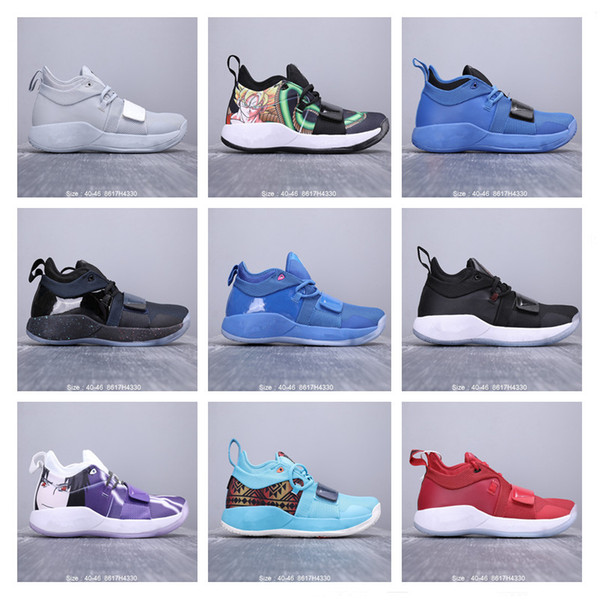 2019 Cheap Sale Paul George 2.5 PG Basketball Shoes for High quality Grey Red Blue Men Fashion Athletic Sports Sneakers Size 40-46