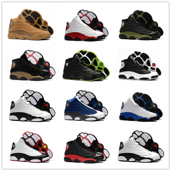 2018 New Arrival 13 Wheat Navy Blue Black Red White Panda Men's Basketball Shoes for High quality XIII 13s Casual Sports Sneakers Size 40-47