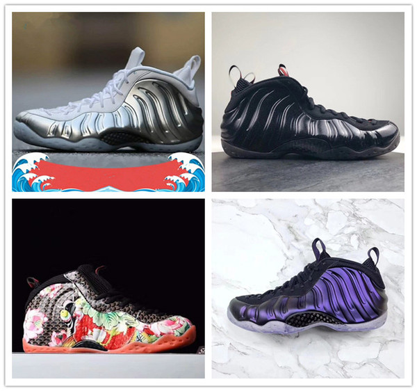 2018 New Penny Hardaway 1 Foams One PRM Galaxy 2.0 Pink All Black Whte Camouflage Basketball Shoes Mens Foam Sport Designer Sneakers US 7-13