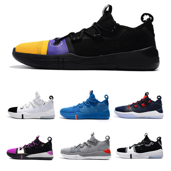 2019 Hot Kobe AD EP iD By Kuzma Oreo Basketball Shoes for High quality Mens Trainers 12s De'Aaron Fox Purple Sports Sneakers Size40-46