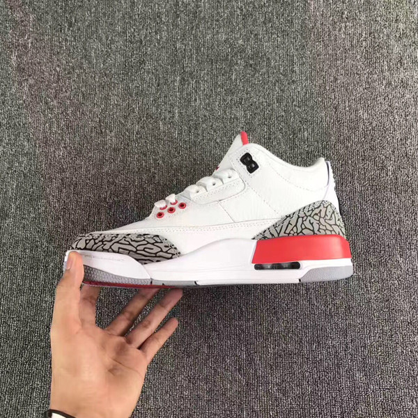 3 shoes white black cement infrared 23 basketball shoes Katrina sneakers men designer 2017 GS wolf grey Advanced Quality Version size 8-13