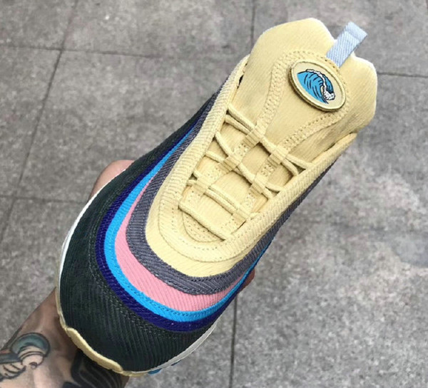 Wholesale Sean Wotherspoon 97 VF SW Hybrid Corduroy Men's Low Top Sneakers Fashion Casual Shoes 1 Mens Designer Shoes size 36-46