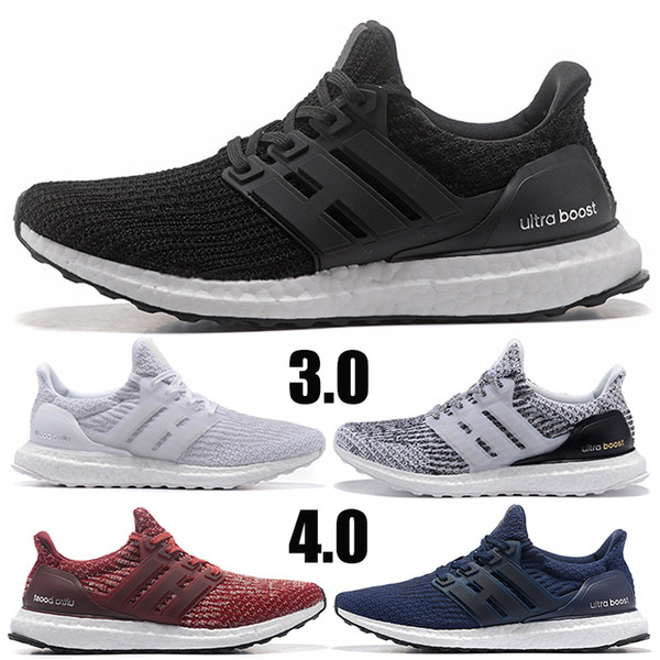 Ultra boost Running Shoes 3.0 4.0 Men Women Stripe Balck White Oreo Designer Sneakers Ultraboost Sport Shoes Trainers Size 36-45