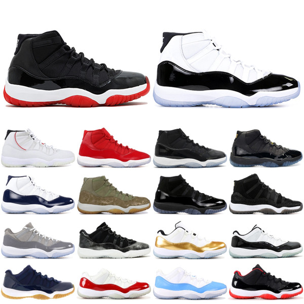 11 Men Basketball Shoes 11s Bred Concord Platinum Tint Space Jam Gamma Blue Designer Sneakers XI Men Women Sport Shoes 5-13