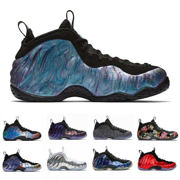 Foam one Abalone Habanero Red Floral Penny Hardaway Men Basketball Shoes Black Metallic Gold Alternate Galaxy Fleece Sports Sneakers 8-13