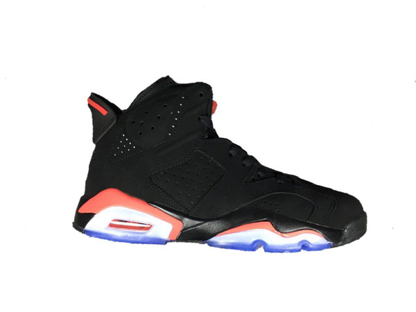 6s basketball shoes 6 Black Infrared 3M reflection new arrival 2019 Version high Top men trainer shoes with box