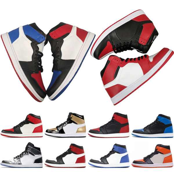 Hot 1 OG TOP 3 Banned Bred Royal Blue Mid hare Mens Basketball Shoes for Men 1s Shattered Backboard Trainers designers Sneakers Shoes