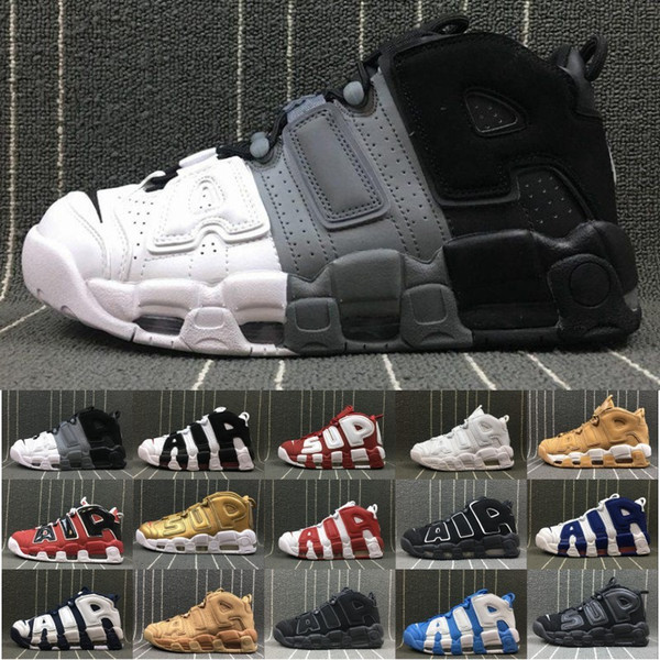 2019 New 96 QS Olympic Varsity Maroon More Uptempo Women Mens Basketball Shoes Tri-Color Scottie Pippen PE Chicago Trainers Sports Sneakers