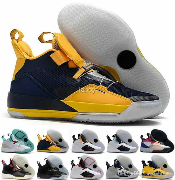 2019 Jumpman XXXIII 33 Mens Basketball Shoes Fashion 33s Multicolors Black Yellow Trainers designer Sneakers Man Chausseures