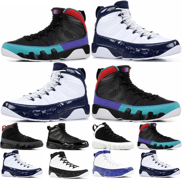 New Mens basketball shoes 9s Dream It,Do It UNC LA Bred Space Jam Tour Yellow Anthracite 9 sports trainers Sneaker size 7-13