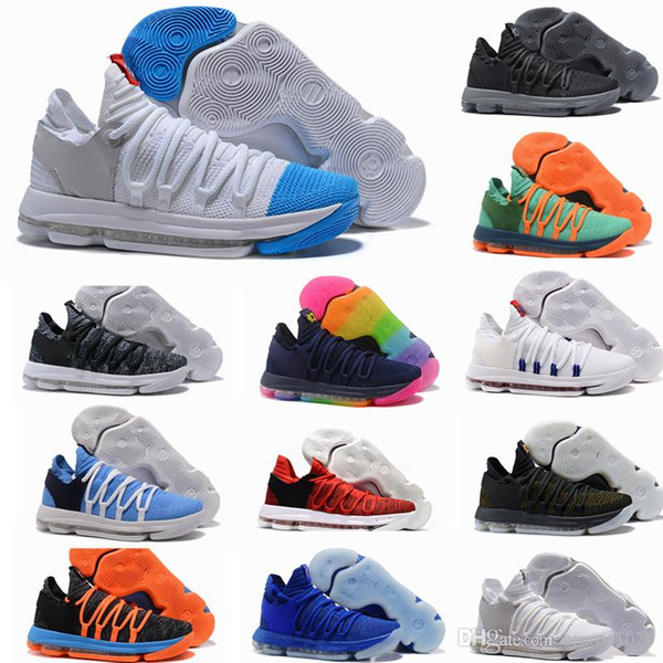 2019 New Arrival KD 10 X Oreo Bird of Para Basketball Shoes For High Quality Kevin Durant 10s Bounce Airs Cushion Sports Sneakers Shoe