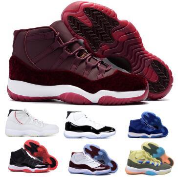 11 11s Basketball Shoes Sneakers 2019 Mens Women Gym Red Bred Platinum Tint Heiress Velvet Like 96 82 Space Jam Concord XI Shoes