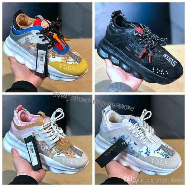 New Chain Reaction Tribute Sneakers Italy luxury brand women men Medusa Running Shoes Designer Flats Medusa Chaussures 36-45