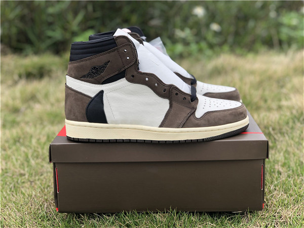 Release Travis Scott X 1 High OG TS SP CD4487-100 Man Basketball Shoes Sports Sneakers Authentic Quality With OG Box US7-13