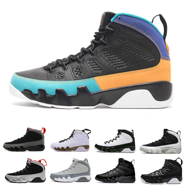 Mens 9 9s Dream It,Do It Basketball Shoes 2010 RELEASE Anthracite Black white Bred Lakers PE LA Mop Melo OG space jam Sports Sneakers