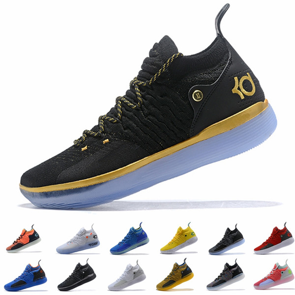 2019 Kd 11 Mens Basketball Sneakers Black White Eybl Still Emoji Twilight Pulse Kevin Durant 11s XI Chaussure Basket Ball Sports Shoes