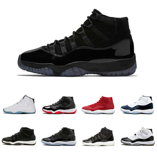 Cap and Gown 11 XI 11s PRM Heiress Black Stingray Gym Red Chicago Midnight Navy Space Jams Men Basketball Shoes Sports Sneaker