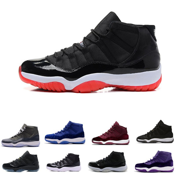 Wholesale 11 Prom Night Gym Red Midnight Navy Black Stingray Bred Concord Space Jam Shoes 11s Mens Womens Kids Basketball Sneaker