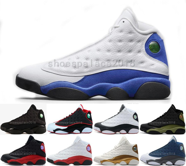 Mens Basketball Shoes Athletic Sports Shoe 13 13s GS Hyper Royal Italy Blue Chicago Bred DMP Wheat Olive Ivory Black Cat Men Sports Sneakers