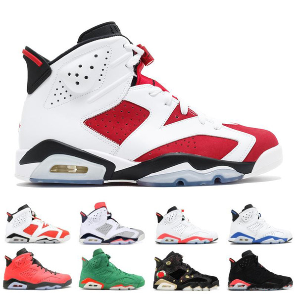 High Quality 6 6s Black Infrared 3M Reflect Carmine UNC Basketball Shoes Men Toro Hare Oreo Maroon Tinker Low Chrome Sneakers With Box