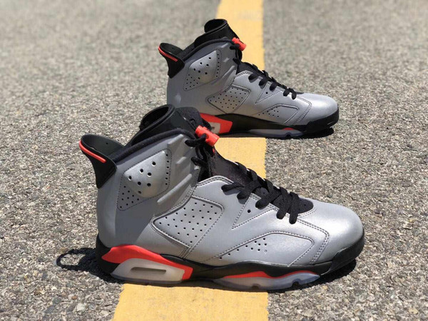 top quality 6 Reflective Bugs Bunny JSP 3M VI men basketball shoes 6s trainers Silver Black sneakers with box size 7.5-13