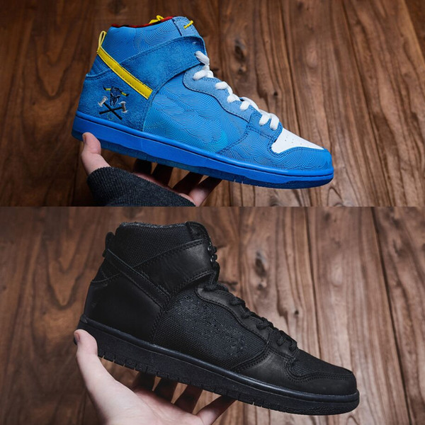 Dunk SB High Pro Bota Blue Ox Futura Trumpet Men Women Basketball Shoes Black White Unkle What The NYC Doernbecher Sports Sneakers