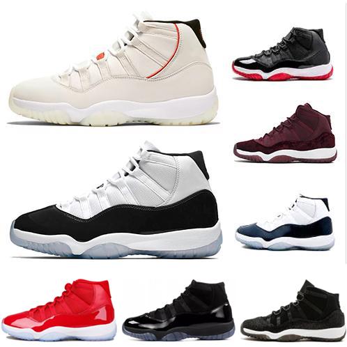 Platinum Tint 378037-100 Concord 45 prom night XI 11s 11 Cap and Gown Men women Basketball Shoes bred space jam Mens Sports sneakers