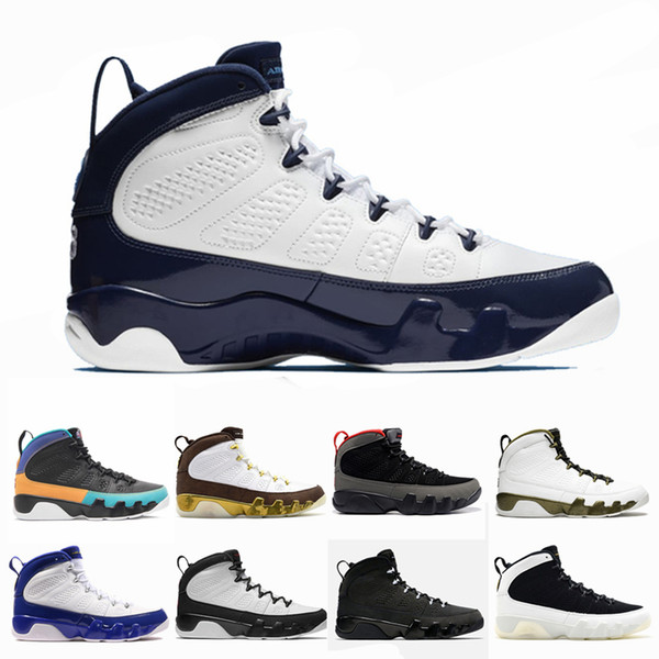 9 UNC Mens basketball shoes 9s Dream It Do It University Blue Midnight Navy Sports Sneakers size 40-47