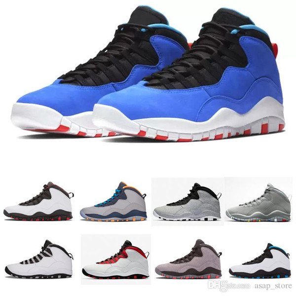 New Tinker Westbrook 10 Mens Basketball Shoes Cement I'm back 10s Men Sports Sneakers Chicago bobcats Racer Blue Size 40-47