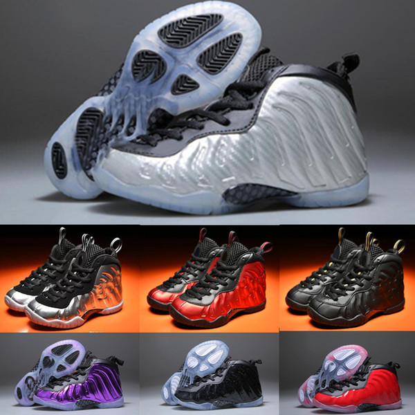 2018 Kids Shoes Air Penny Pro Penny Hardaway Basketball Shoes for Top quality One Fashion Sports Training boy girl Sneakers Size 28-35