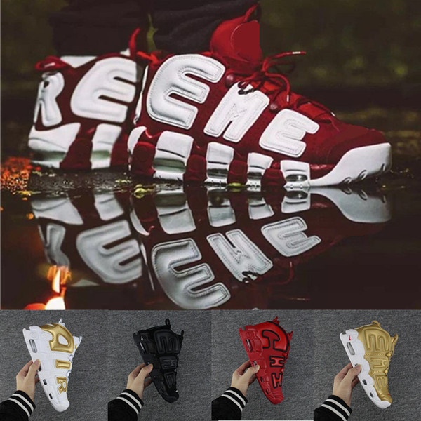 2018 High quality 96 QS Olympic Varsity Maroon Mens Basketball Shoes CHI black gold Airs 3M Scottie Pippen Uptempo Sports Sneakers 41-47