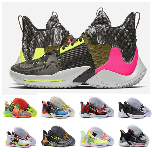 2019 Russell Westbrook 2 Why Not Zer0.2 Thunder Men Basketball Shoes Chaos Future History All Stars KB3 Sport Sneakers