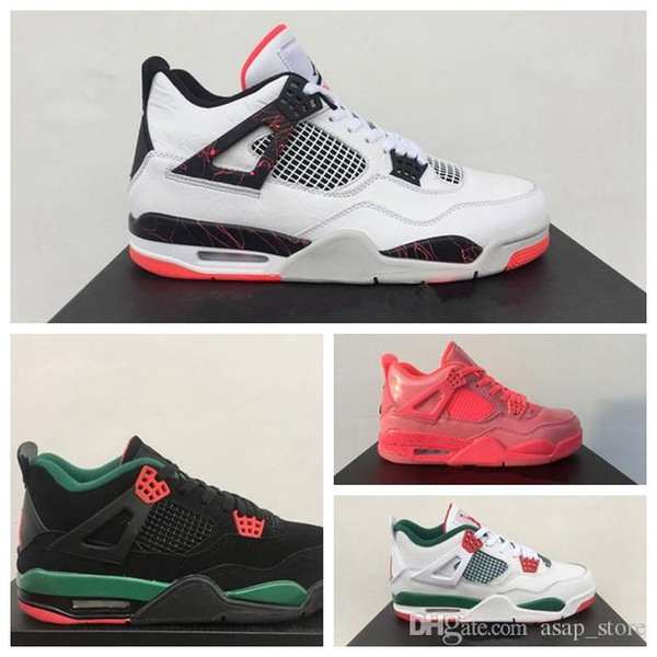 New Arrival 4 iv Light Crimson Mens Basketball Shoes Hot Punch Tatto Singles Day 4s Designer Jumpman Airs Sports Sneakers